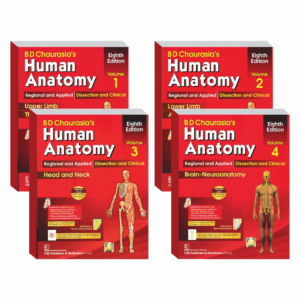 Lalithatraders B D Chaurasia Human Anatomy 4 Volume Set ( Vol.1 to Vol 4)