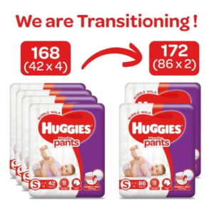 Huggies Wonder Pants Small Size Monthly Pack, 172 count
