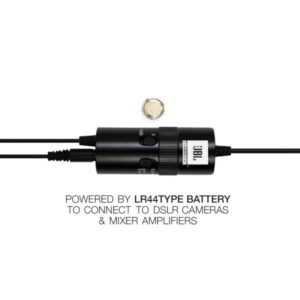 JBL Commercial CSLM30B Omnidirectional Lavalier Microphone with Headphone