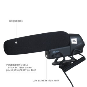 JBL Commercial CSSG20 On-Camera Shotgun Condenser Microphone