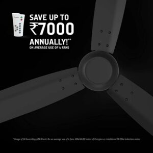 Lalithatraders Crompton Energion Groove Ceiling Fan 28Watt 1200mm (48 inch)