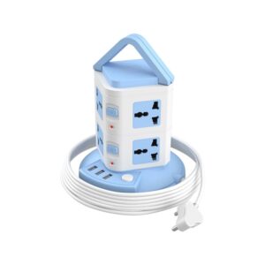Portronics Power Plate 9 with 2500W, 3USB + 8 Socket Extension Boards