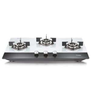 Lalithatraders Prestige Desire Hobtop PHTD 03 AI Toughened Glass Top Hob Gas Stove
