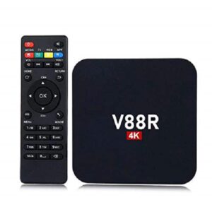 Lalithatraders Ausha V88R Android Box 4K 4GB Ram, 32GB Storage Dual WIfi 2.4G 5G