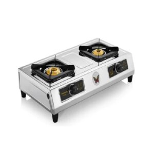 Lalithatraders Butterfly Friendly 2 Burner Gas Stove Stainless Steel