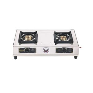 Lalithatraders Butterfly Friendly 2 Burner Gas Stove Stainless Steel