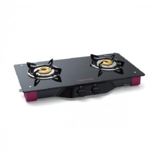 Butterfly Spectra Glass Gas Stove 2 Burner Front Knob