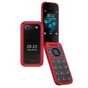 Nokia 2660 Flip 4G Volte keypad Phone with Dual SIM Red