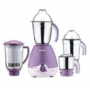 Preethi Lavender Pro MG-185 Mixer Grinder 600 Watts, 4 Jars