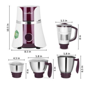 GreenChef Flen Plus Mixer Grinder 1 HP 4 Jars