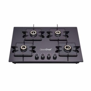Greenchef Kelvin Glass Automatic Hob 4 Burners Gas Stove
