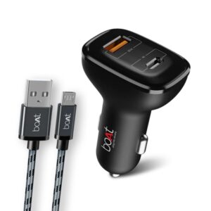 Lalithatraders boAt Dual Port Qc-Pd 30W Fast Car Charger With 30W Fast Pd Charging