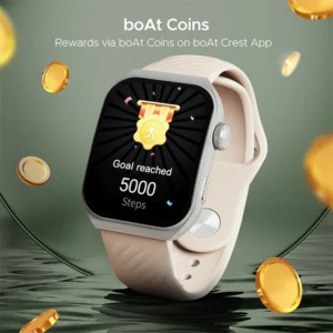 Lalithatraders boAt Ultima Vogue Smart Watch with 1.96 AMOLED Curved Display (Beige)