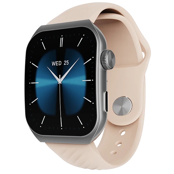 boAt Ultima Vogue Smart Watch with 1.96 AMOLED Curved Display (Beige)