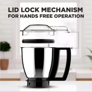 Lalithatraders Butterfly Magnum 1.2Hp Mixer Grinder 4 Jar, 900 Watt (Black)