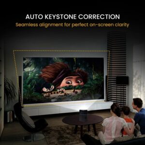 Lalithatraders Portronics Pico 12 Smart Projector with Android 11, 4K Ultra HD Support