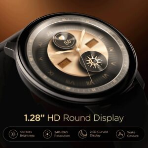 Lalithatraders boAt Lunar Connect Smartwatch With ENx Technology For BT Calling Active Black