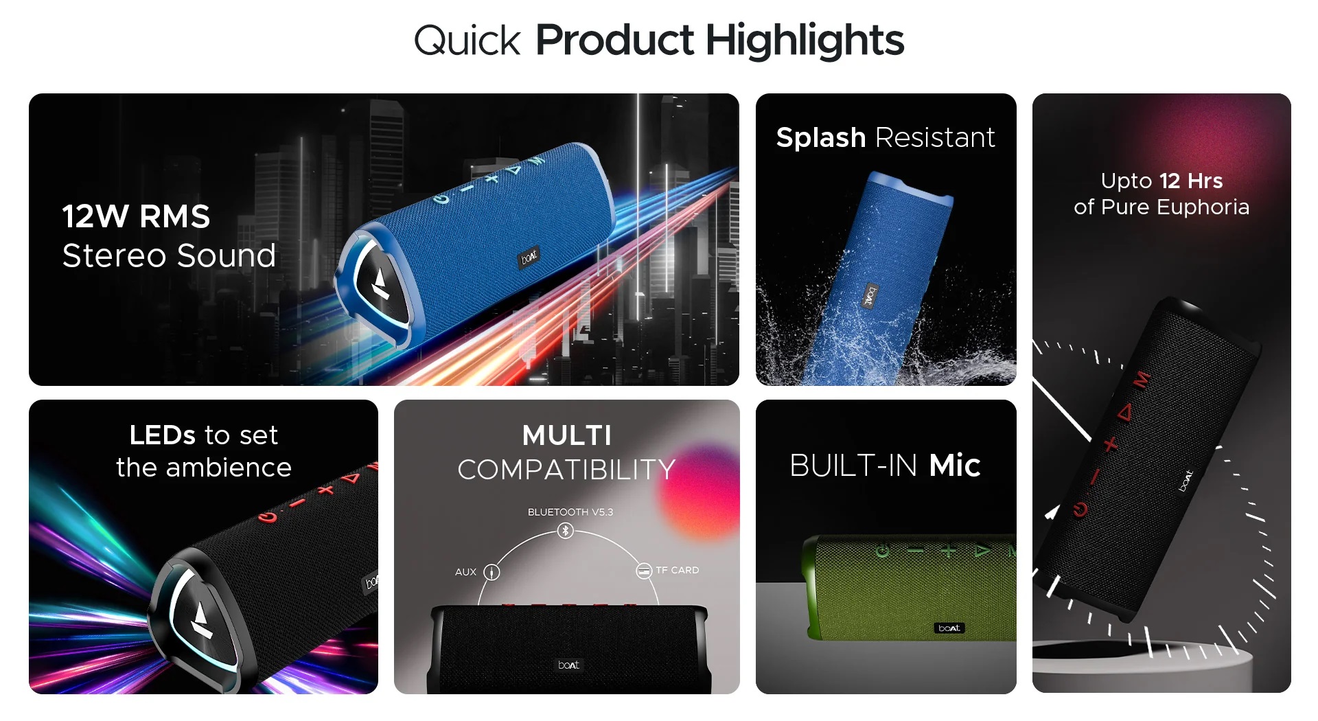 boAt Stone 750 Bluetooth Speaker with Upto 12 HRS Playtime