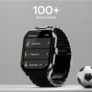 boAt Smart Watch Ultima Select with 2.01" AMOLED Display Newly Launched Steel Black