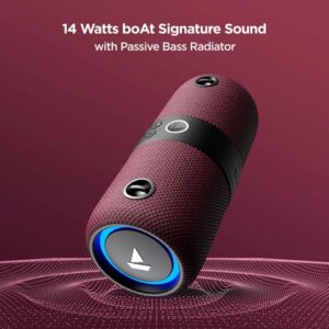 boAt Stone 1200 14W Bluetooth Speaker Maroon Colour