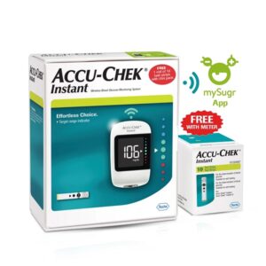 Lalithatraders Accu-Chek Instant Glucometer With Bluetooth Technology With 10 Free Strips