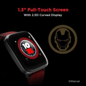 Lalithatraders bOAT Storm Smart Watch Iron Man Marvel Edition