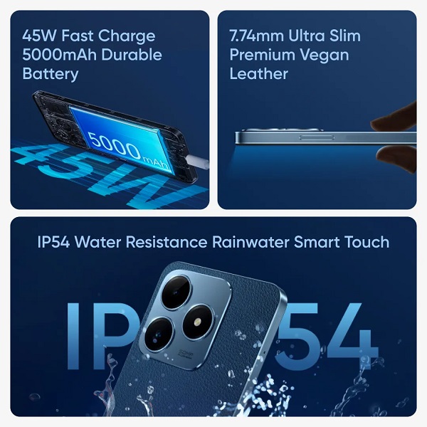 realme C63 4GB RAM, 128GB ROM 5000 mAh Battery HD+ Display realme C63 4GB RAM, 128GB ROM 5000 mAh Battery HD+ Display