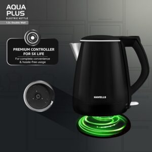 Lalithatraders Havells Electric Kettle Aqua Plus 1250 Watts 1.2 liters