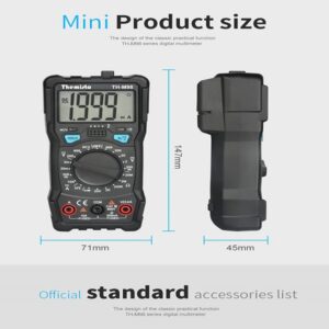 Lalithatraders Themisto TH-M98 Digital Multimeter 2000 Counts Black