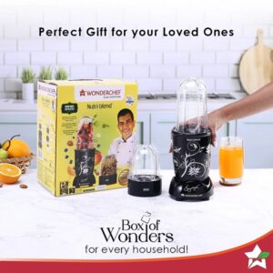 Lalithatraders Wonderchef Nutri-blend Mixer, Grinder & Blender Powerful 500W 22000 RPM 100% Full Copper Motor