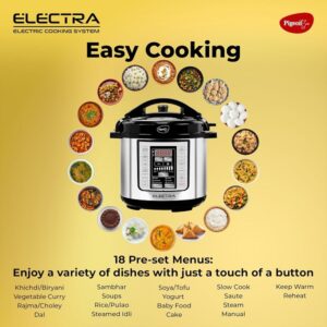 Pigeon By Stovekraft Electra Smart 3 Litre Electric Pressure Cooker with Digital Display