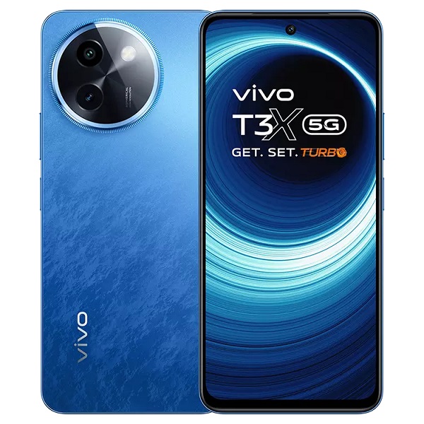 vivo T3x 5G Mobile 6000mAh Battery Dual Stereo Speakers Sapphire Blue vivo T3x 5G Mobile 6000mAh Battery Dual Stereo Speakers Sapphire Blue