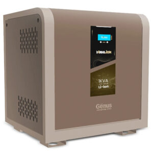 Lalithatraders Genus MaxiLion 1000VA Pure Sine Wave Inverter with Integrated 1280 Watt Hour Lithium-Ion Battery for Home Office & Shops