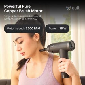 CULT Volt Pro Full Body Gun Massager 4500 mAh battery QuietMotion Technology