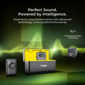 Lalithatraders Digitek DWM-118 Wireless Microphone, 50m Range, Noise Reduction, 7Hr Battery