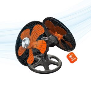 Lalithatraders HAVAI Double Head 360 Degree Fan 18 Inches, Remote-Controlled