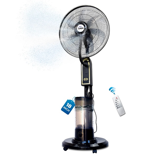 HAVAI RED X BLDC 18 Mist Pedestal Fan High-Speed, Remote, Touch Control
