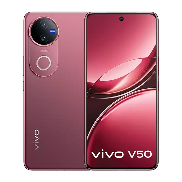 Vivo V50 5G Mobile 17.2 cm (6.77 inch) Display 6000 mAh Battery 7 Gen 3 Processor Rose Red