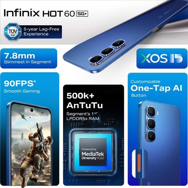 Infinix Hot 60 5G+ 5G Smartphone Infinix Hot 60 5G+ 5G Smartphone
