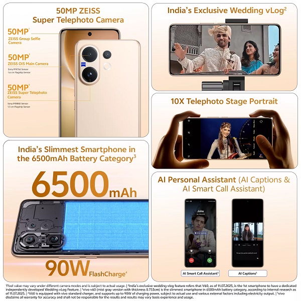 Vivo V60 50MP ZEISS Camera Smartphone Auspicious Gold 1 Vivo V60 50MP ZEISS Camera Smartphone Auspicious Gold 1