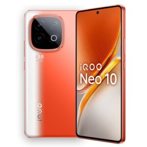 iQOO Neo 10 Snapdragon 8s Gen 4 & SuperComputing Chip, 7000mAh Battery Smartphone Inferno Red Color