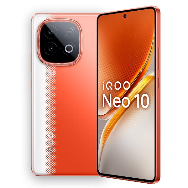 iQOO Neo 10 Snapdragon 8s Gen 4 & SuperComputing Chip, 7000mAh Battery Smartphone Inferno Red Color