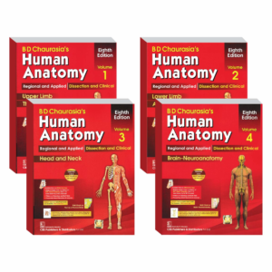 B D Chaurasia Human Anatomy 4 Volume Set ( Vol.1 to Vol 4)