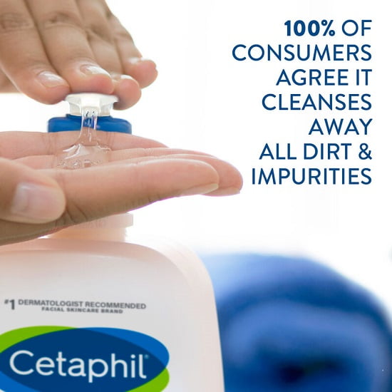 Cetaphil Gentle Facial Cleanser for Dry to Normal Skin 500ML