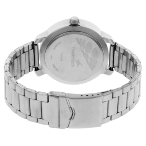 Fastrack White Dial Silver Stainless Steel Strap Watch