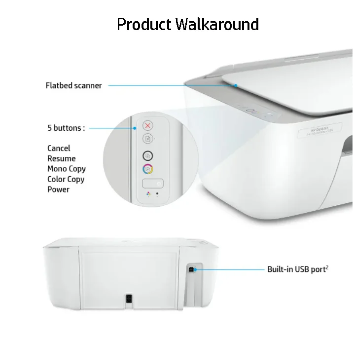 HP 2335 Deskjet Ink Advantage Colour Printer Scanner and Copier