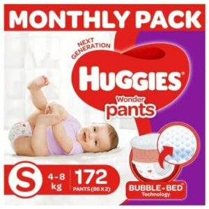 Huggies Wonder Pants Small Size Monthly Pack, 172 count