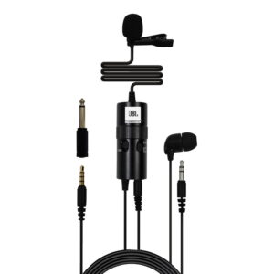 JBL Commercial CSLM30B Omnidirectional Lavalier Microphone with Headphone