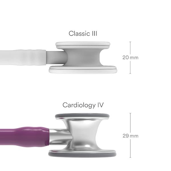 Littmann Cardiology IV Diagnostic Stethoscope Standard-Finish Chestpiece, Plum Tube, Stainless Stem, 6156