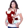 LuvLap Elegant Baby Carrier for 4 to 24 months Age Red Colour